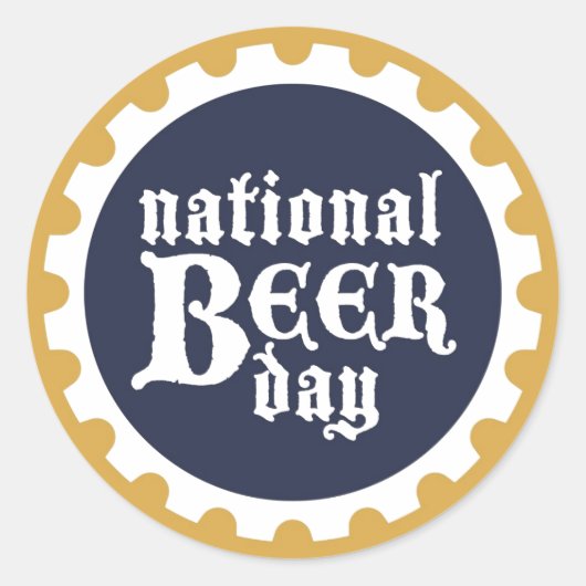 Nationale bierdag Sticker (Voorkant)