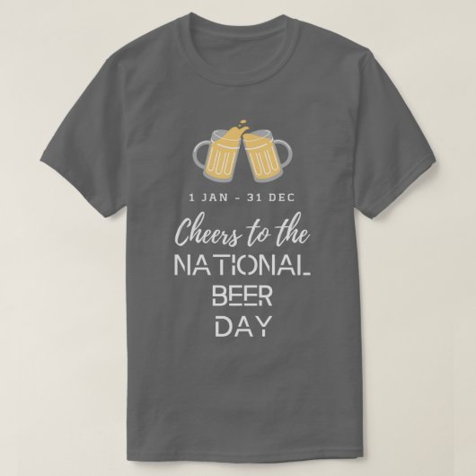 nationale bierdag t-shirt (Design voorkant)