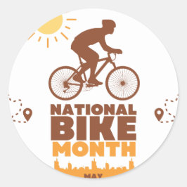 Nationale Bike-maand Ronde Sticker