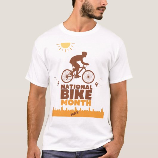 Nationale Bike-maand T-shirt (Voorkant)