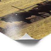 Nationale Bison Range Roundup in Montana Foto Afdruk (Hoek)