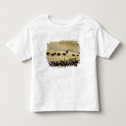 Nationale Bison Range Roundup in Montana Kinder Shirts (Voorkant)