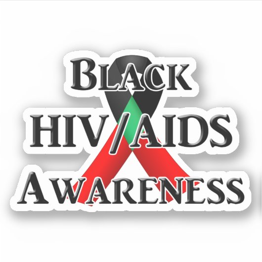 Nationale Black HIV/AIDS-bewustzijnsdag Sticker (Voorkant)
