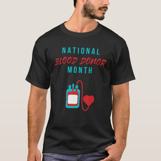 Nationale bloeddonormaand t-shirt (Voorkant)