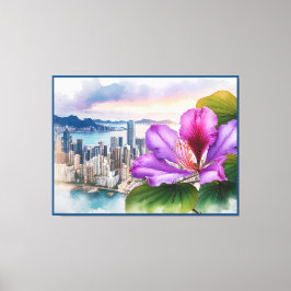 Nationale Bloem Bauhinia (Hong Kong) | Canvas Afdruk
