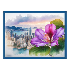 Nationale Bloem Bauhinia (Hong Kong) | Foto Afdruk