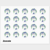 Nationale Blueberries Dag Juli Ronde Sticker (Vel)