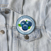 Nationale Blueberry-maand Ronde Button 7,6 Cm (In situ)