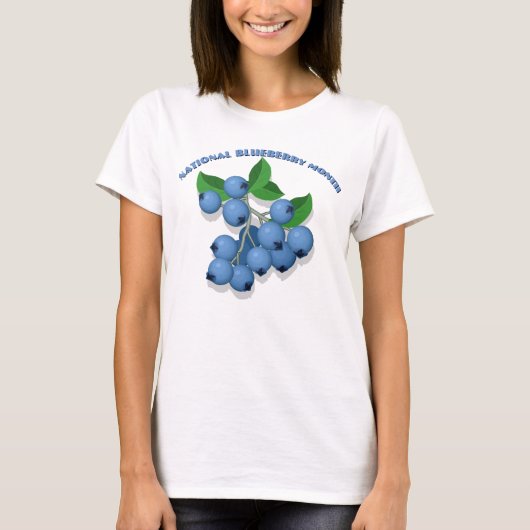 Nationale Blueberry maand T-shirt (Voorkant)