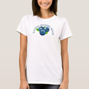 Nationale Blueberry-maand T-shirt