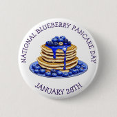 Nationale Blueberry Pancake Dag 28 januari Button (Voorkant)