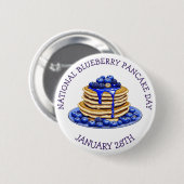 Nationale Blueberry Pancake Dag 28 januari Button (Voorkant /achterkant)