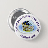 Nationale Blueberry Pancake Dag 28 januari Button (Voorkant /achterkant)