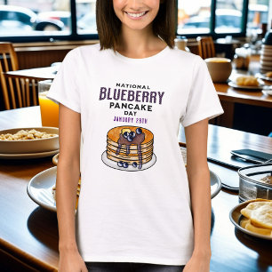 Nationale Blueberry Pannenkoeken Dag 28 januari T-shirt