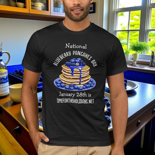 Nationale Blueberry Pannenkoeken Dag 28 januari T-shirt