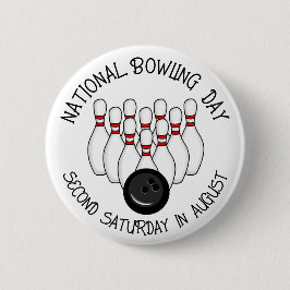 Nationale Bowlingdag Ronde Button 5,7 Cm