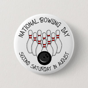 Nationale Bowlingdag Ronde Button 5,7 Cm