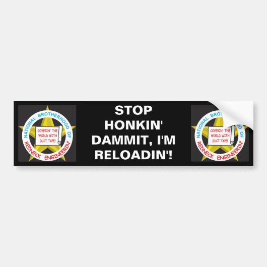 Nationale broederschap van de sequoalsengineeringt bumpersticker (Voorkant)