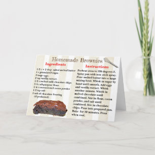 Nationale Brownie Dag 8 december Recept Kaart