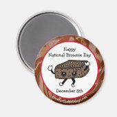 Nationale Brownie Day - 8 december Magneet (Voorkant / Achterkant)