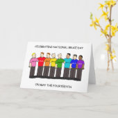 Nationale Brucedag 14 mei Kaart (Gele Bloem)