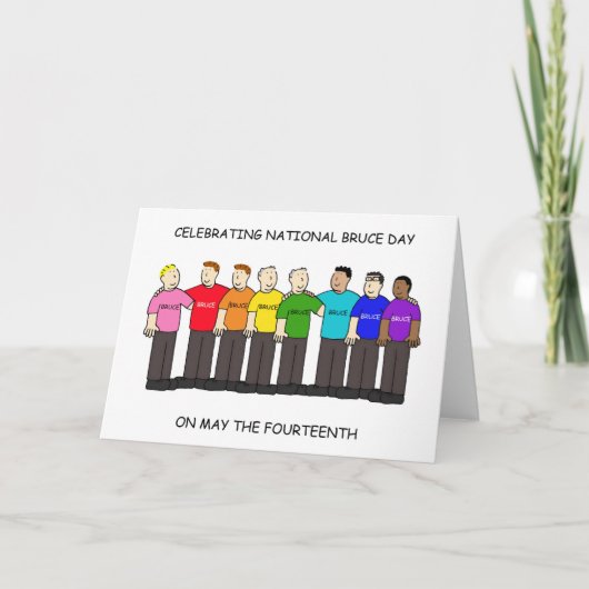 Nationale Brucedag 14 mei Kaart (Voorkant)