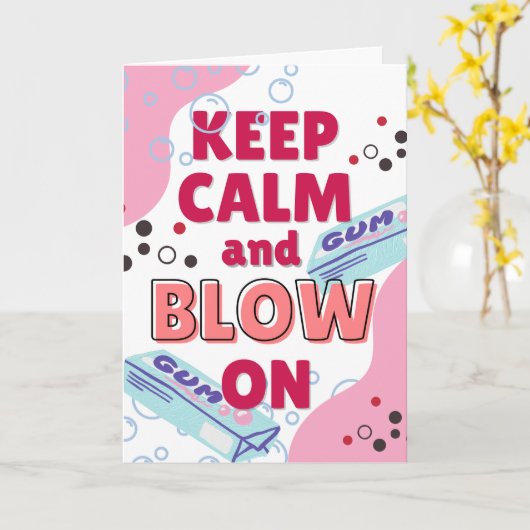 Nationale bubbelgomdag moet rustig worden kaart (Gele Bloem)