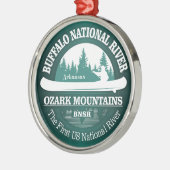 Nationale bufferrivier (kano) metalen ornament (Links)