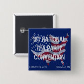 Nationale Button van het Verdrag van de Partij van (Voorkant /achterkant)