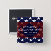 Nationale Button van het Verdrag van de Partij van (Voorkant /achterkant)