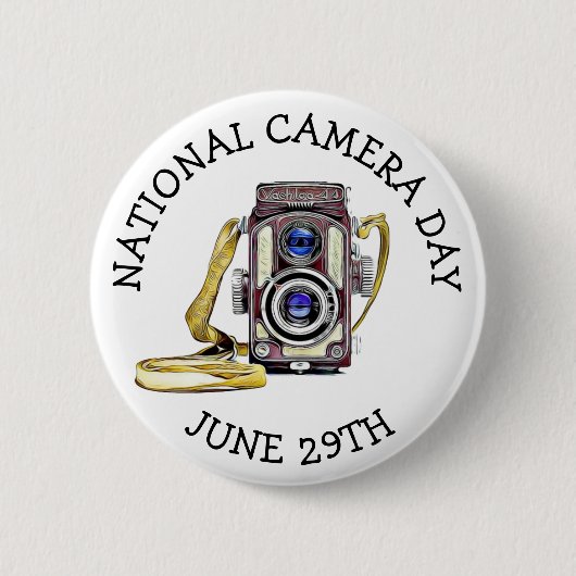 Nationale cameradag | 29 juni ronde button 5,7 cm (Voorkant)