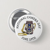 Nationale cameradag | 29 juni ronde button 5,7 cm (Voorkant /achterkant)