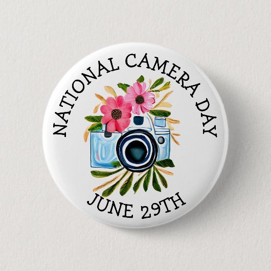 Nationale cameradag | 29 juni ronde button 5,7 cm (Voorkant)