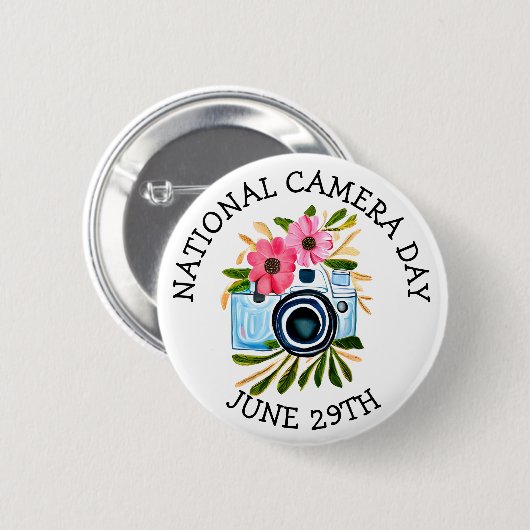 Nationale cameradag | 29 juni ronde button 5,7 cm (Voorkant /achterkant)