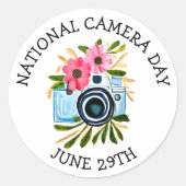 Nationale cameradag | 29 juni ronde sticker (Voorkant)