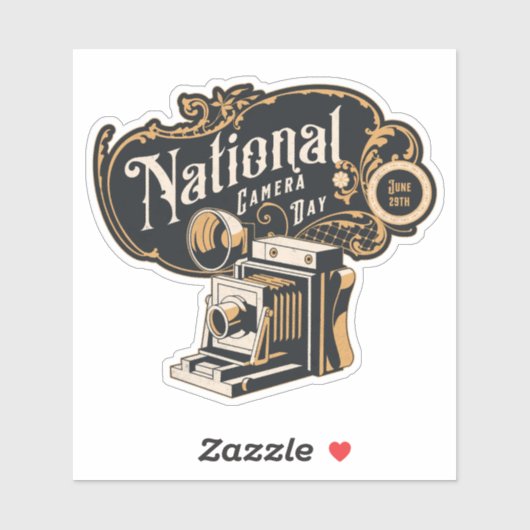 Nationale Cameradag,  camera Sticker (Vel)
