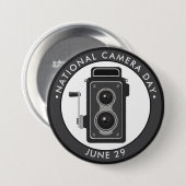 Nationale cameradag ronde button 7,6 cm (Voorkant /achterkant)