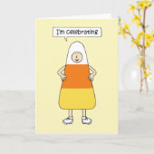 Nationale Candy Corn Dag - oktober. Kaart (Gele Bloem)