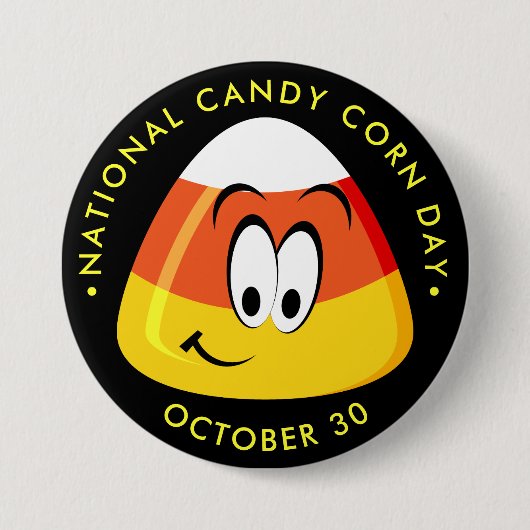 Nationale Candy Corn Day, Kawaii snoep Ronde Button 7,6 Cm (Voorkant)
