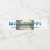 Nationale centrale van ABH Mississippi Waterfles Etiket (Enkel label)