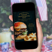 Nationale Cheeseburger Dag Party Kaart