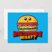 Nationale Cheeseburger Dag, wat? Briefkaart (Voorkant / Achterkant)