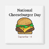 Nationale Cheeseburger Day Magnet (Voorkant)