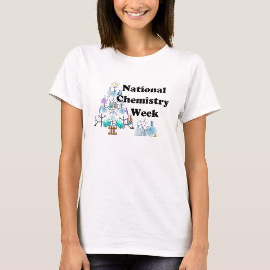 Nationale chemieweek (Chemistische boom) T-shirt (Voorkant)