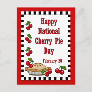 Nationale Cherry Pie Dag 20 februari Briefkaart