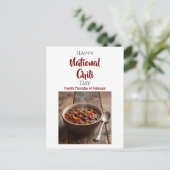 Nationale chilidag | Vierde donderdag van februari Briefkaart (Staand voorkant)