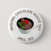 Nationale Chocolade Dag April 3de Button (Voorkant)