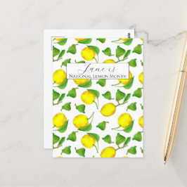 Nationale citroenmaand juni Citrusvruchten Briefkaart