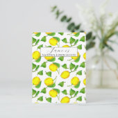 Nationale citroenmaand juni Citrusvruchten Briefkaart (Staand voorkant)