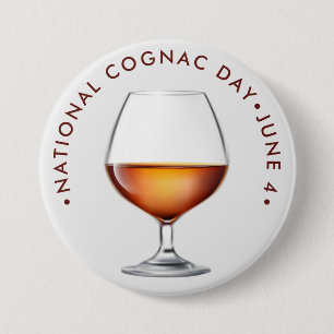 Nationale Cognac-dag Ronde Button 7,6 Cm